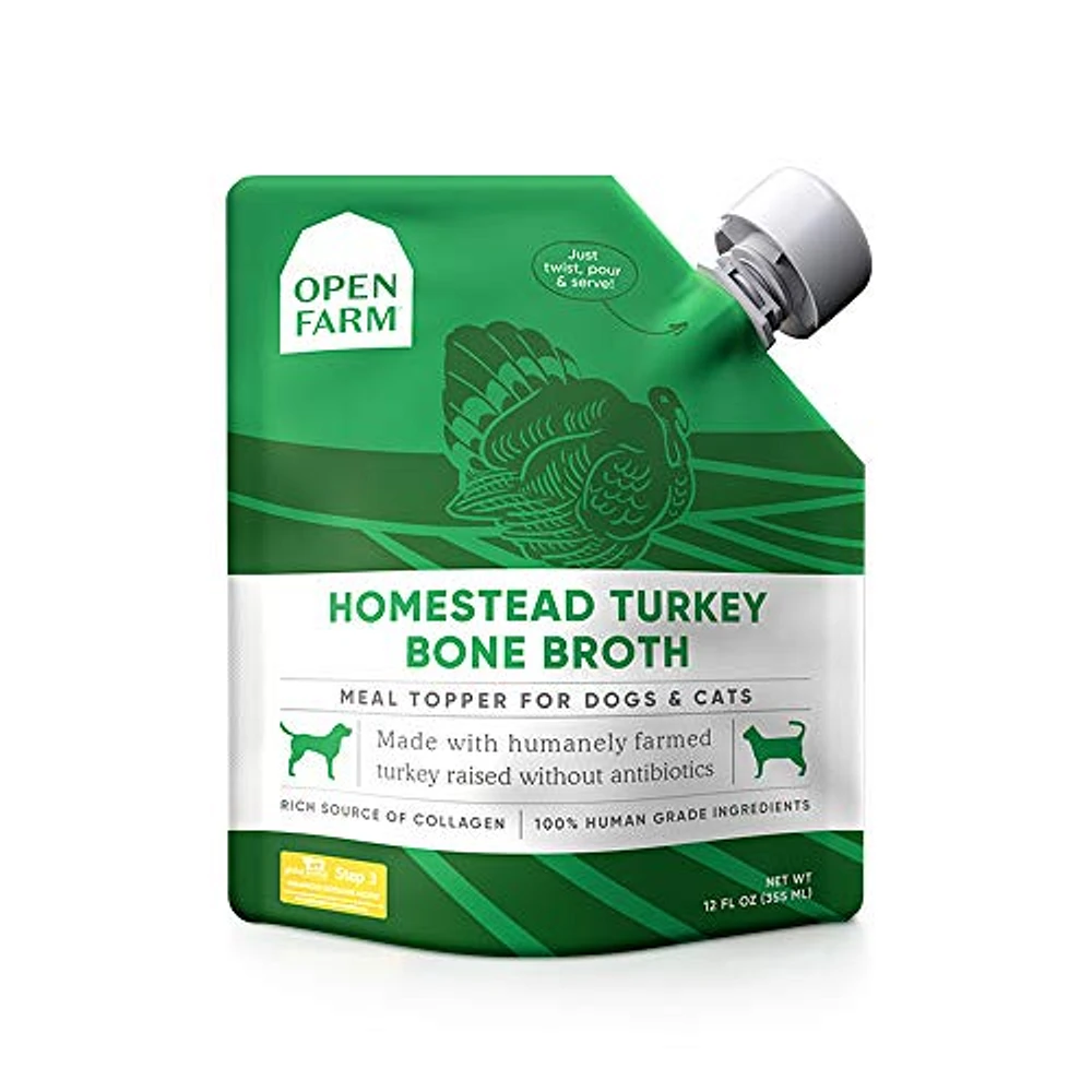 Open Farm - Meal Topper - Homestead Turkey Bone Broth