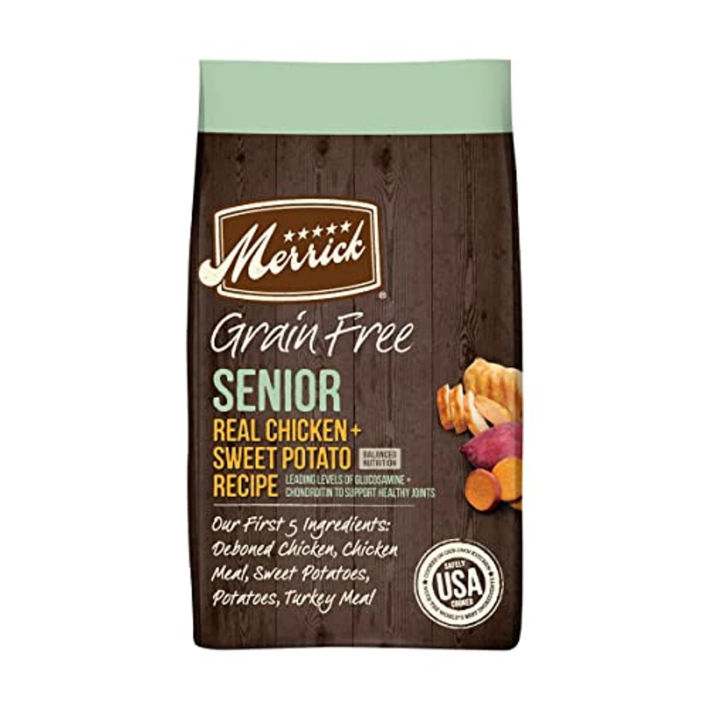 Merrick - Dog Food - Grain-Free Senior Chicken & Sweet Potato