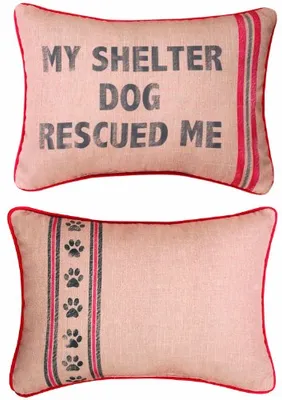 Manual Woodworkers - Pillow - My Rescue Dog Rescued Me