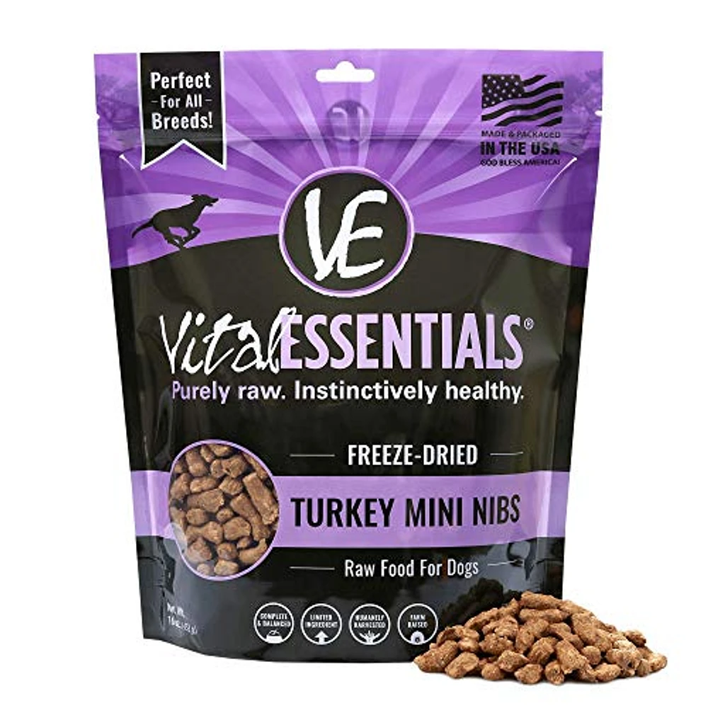 Vital Essentials - Dog Food - Freeze Dried Turkey Mini Nibs