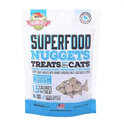 Boo Boo's - Cat Treats - Best Superfood Nuggets Whitefish Recipe