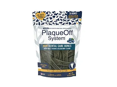 PlaqueOff - Dog Dental Bones - Mini Veggies & Blueberries