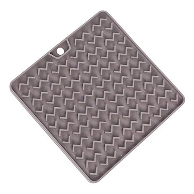 Messy Mutts - Reversible Cat Feeding Mat - Grey