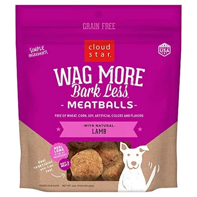 Cloud Star - Dog Treats - Wag More Bark Less Meatballs Lamb