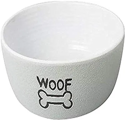 Ethical Pet - Dog Dish Woof Gray