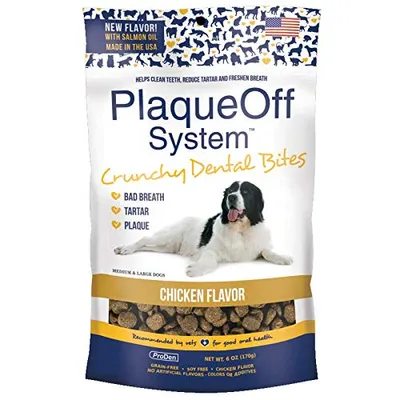 PlaqueOff - Dog Dental Treats - Dental Bites Large Dog