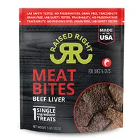 Raised Right - Pet Treats - Beef Meat Bites