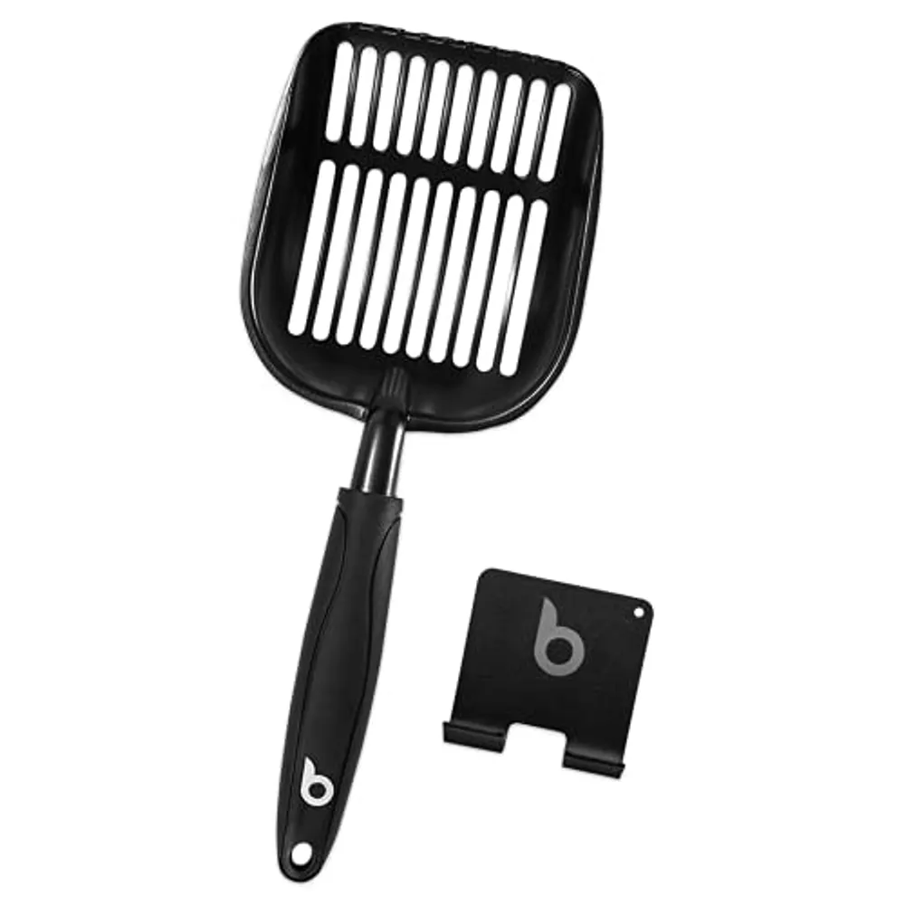 Litterbox.com - Cat Litter Scoop - Black with Holder