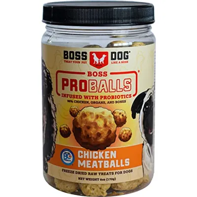 Boss Dog - Dog Treats - Pro Balls Freeze Dried Raw Beef Chicken