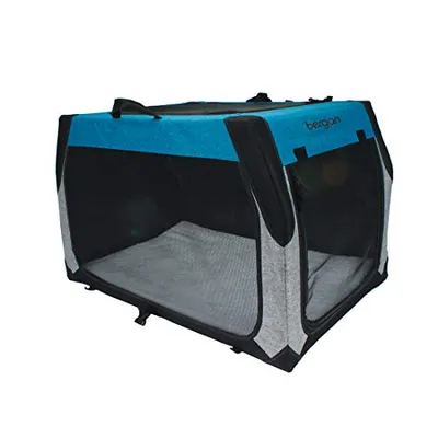 Coastal - Travel Pet Crate - Blue