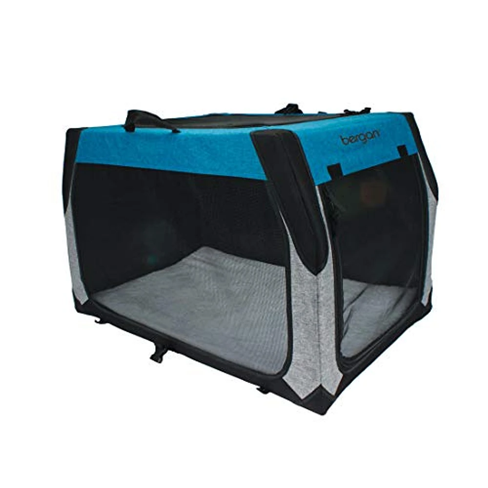 Coastal - Travel Pet Crate - Blue