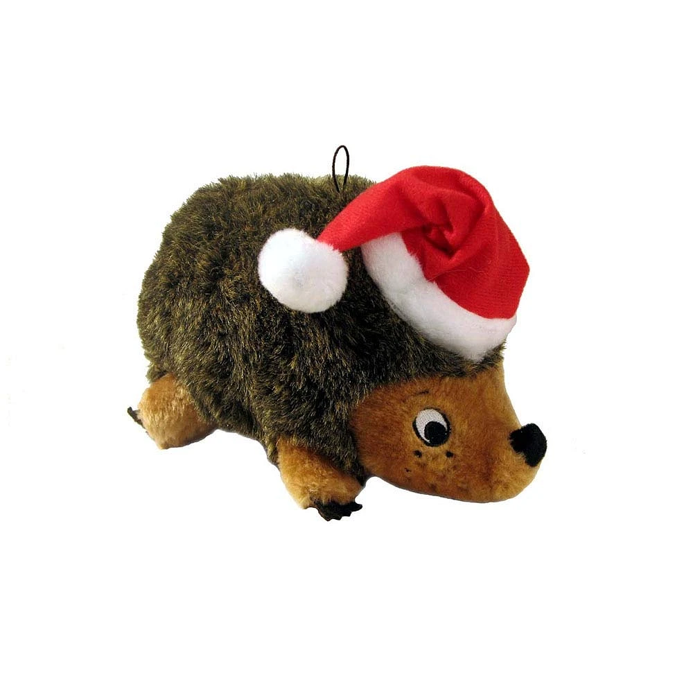 Outward Hound - Plush Dog Toy - Christmas Hedgehog