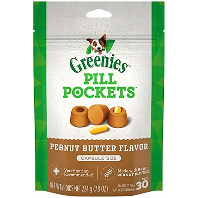 Greenies - Dog Treats - Capsule Pill Pockets - Peanut Butter