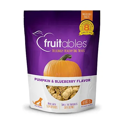 Fruitables - Dog Treats - Pumpkin & Blueberry