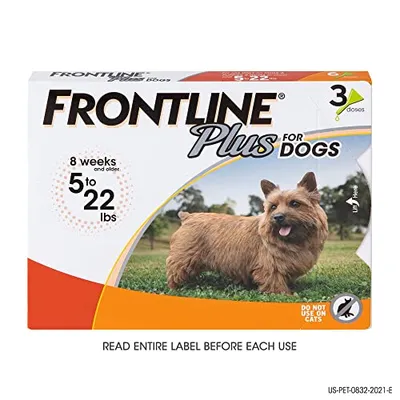 Frontline - Flea & Tick Treatment - Small Dogs & Puppies (up to 22 pounds)