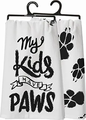 Primitives by Kathy - Dish Towel - My Kids Have Paws