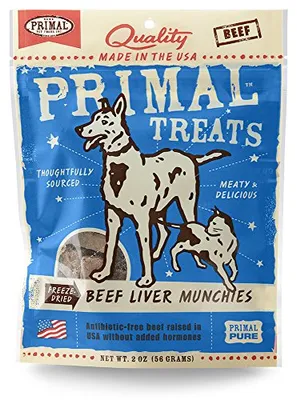 Primal - Dog Treats - Beef Liver Munchies
