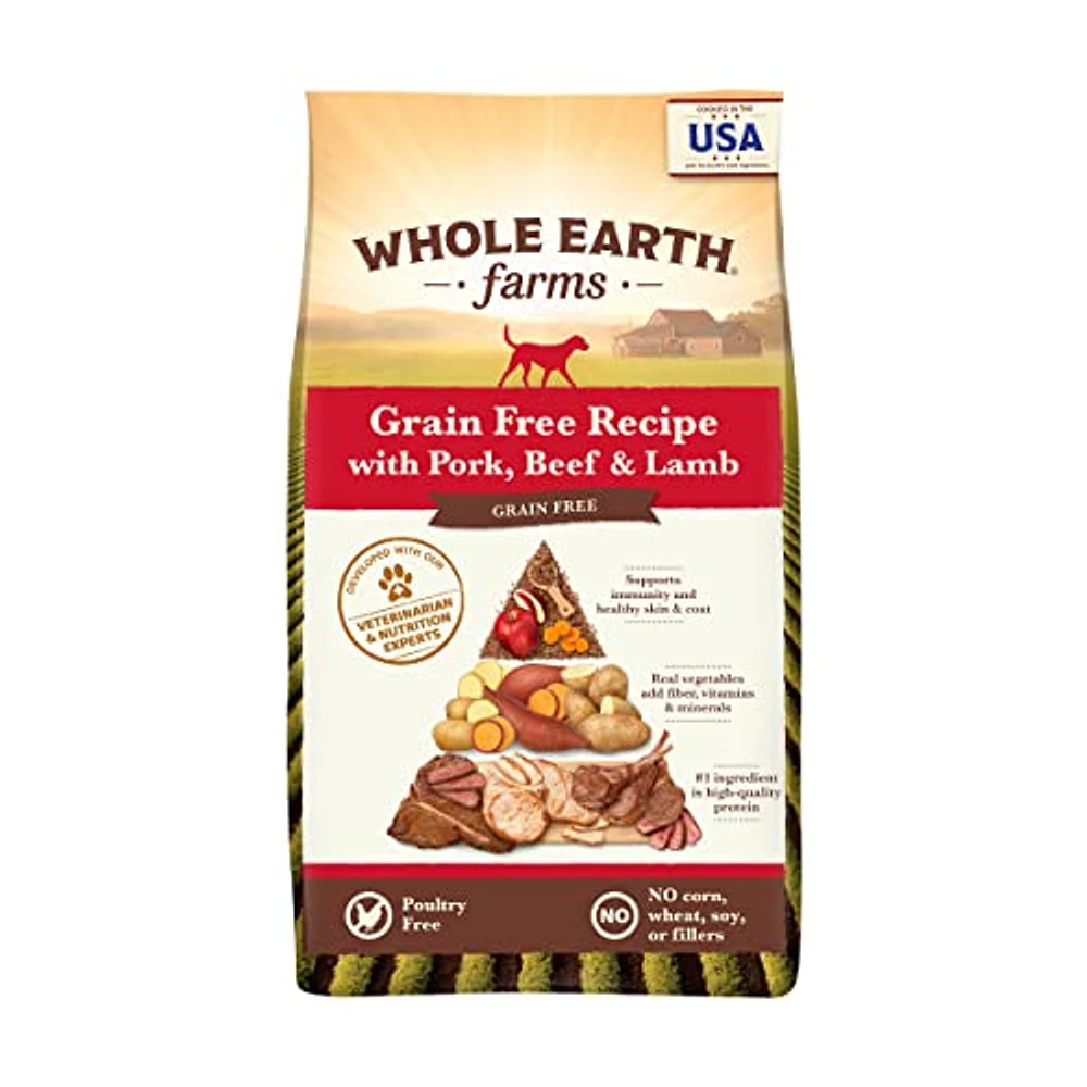 Merrick - Dog Food -  Grain-Free Pork,  Beef,  & Lamb