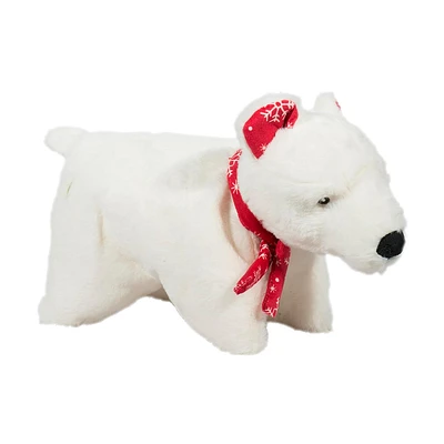 HuggleHounds - Dog Plush Toys - Polar Bear Squooshie