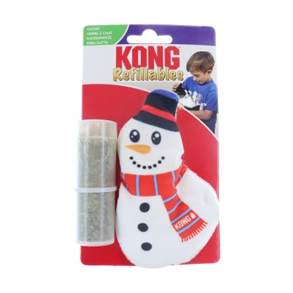 KONG Holiday - Cat Toy - Holiday Refillables Snowman