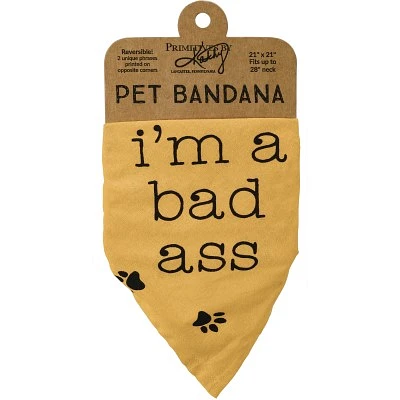 Primitives by Kathy - Dog Bandana- I'm Bad/Love to Cuddle