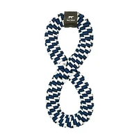 Tall Tails - Rope Toy - Navy Braided Infinity Tug