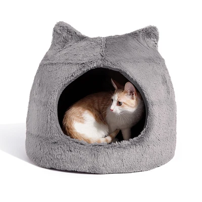 Outward Hound - Cat Bed - Meow Hut Calming Covered Bed