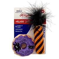 Huxley & Kent - Cat Toy - Spider Web Donut & Black Flame Candle