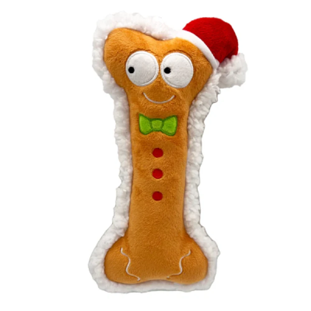 Huxley & Kent - Dog Plush Toy - Gingerbread Bone