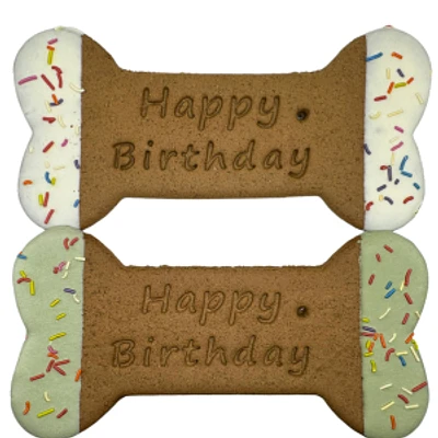 Preppy Puppy - Natural Dog Pastry - Jumbo Birthday Bone