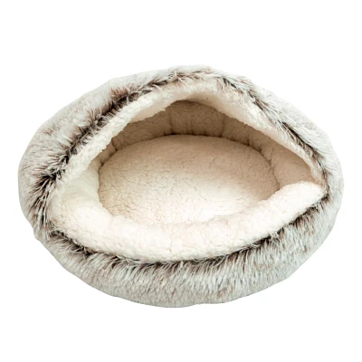 Goo-eez - Dog & Cat Bed - Hooded Shag Bed