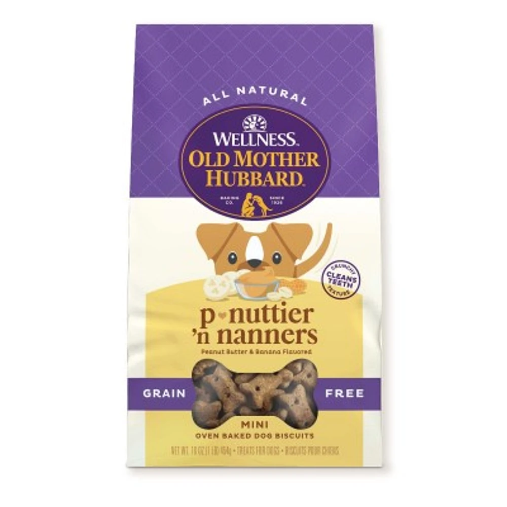 Old Mother Hubbard - Dog Treats - Classic P-Nuttier 'N Nanners Grain Free - Mini