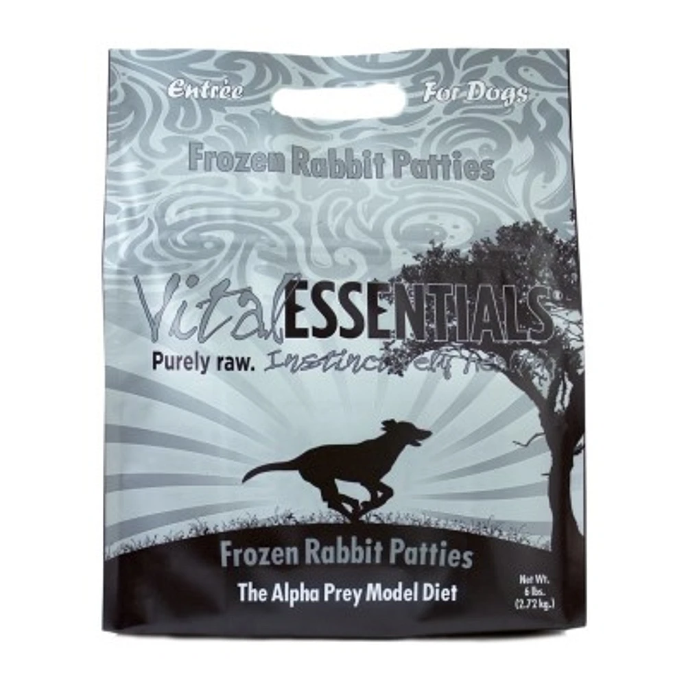 Vital Essentials - Frozen Dog Food - Rabbit Patties