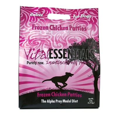 Vital Essentials - Frozen Dog Food - Chicken Patties