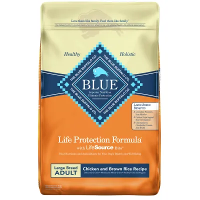 Blue Buffalo - Dog Food - Large Breed Adult Chicken & Brown Rice