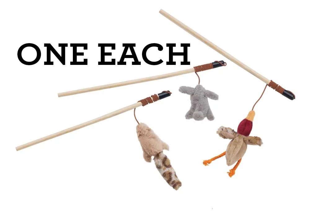 Skinneeez - Cat Toy - Forest Friends Wand