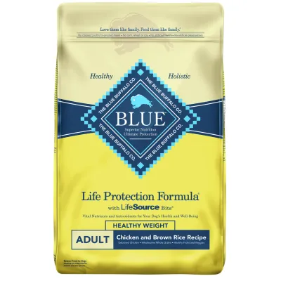 Blue Buffalo - Dog Food - Adult Healthy Weight Chicken & Brown Rice
