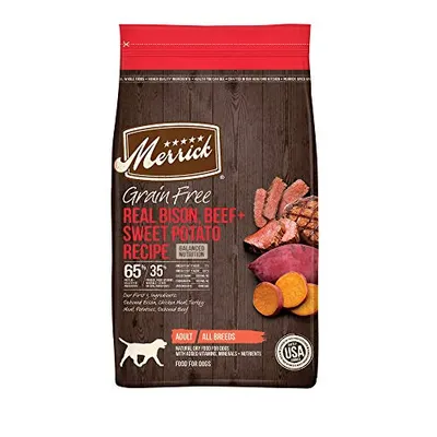 Merrick - Dog Food Grain-Free Real Bison, Beef