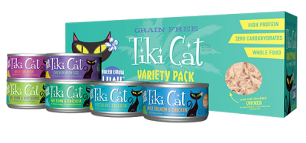 Tiki - Wet Cat Food - Luau Variety Pack