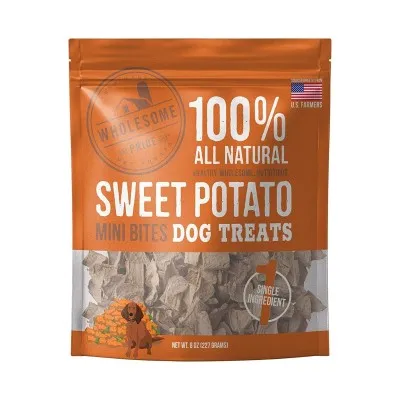 Wholesome Pride - Dog Treat - Sweet Potato Mini Bites