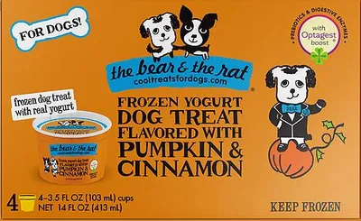 Bear & Rat - Dog Treat - Pumpkin Frozen Yogurt
