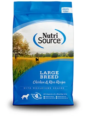 NutriSource - Dog Food - Large Breed Chicken & Rice Recipe