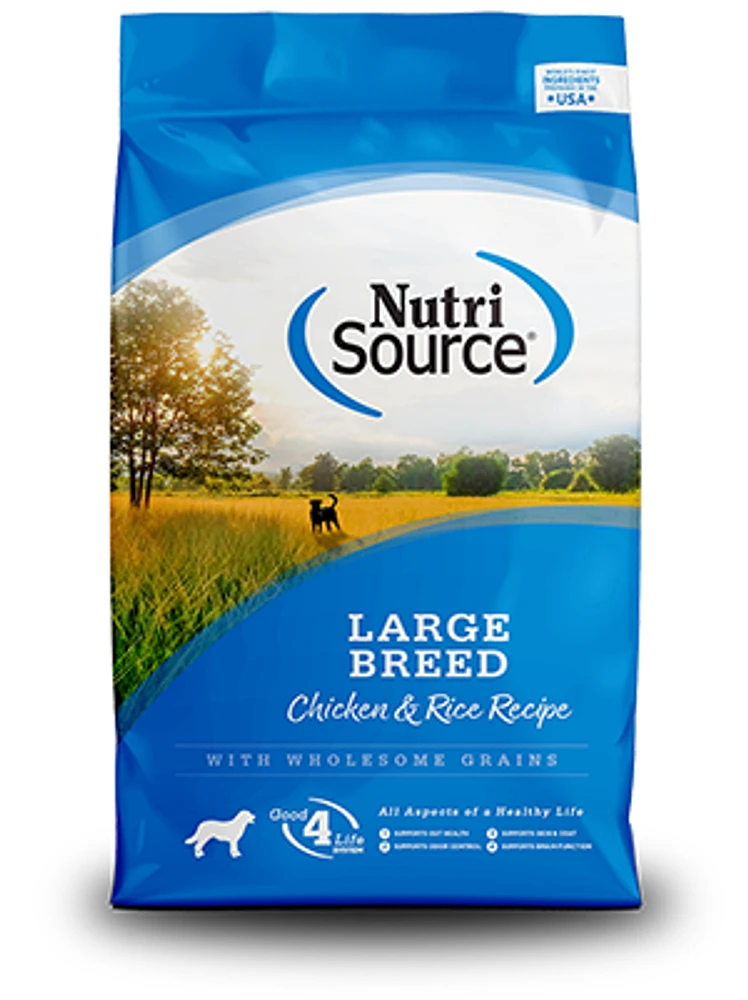 NutriSource - Dog Food - Large Breed Chicken & Rice Recipe