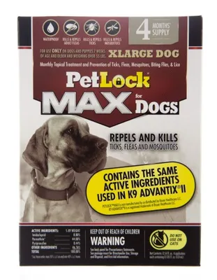 PetLock - Max 4M - Flea & Tick Prevention For Extra Large Dogs