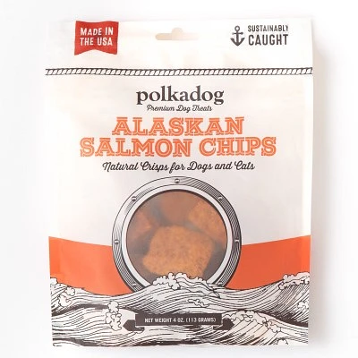 Polkadog - Single Ingredient Dog & Cat Treat - Alaskan Salmon Chips