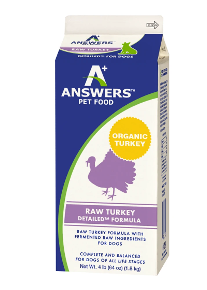 Answers - Frozen Dog Food - Detailed Turkey