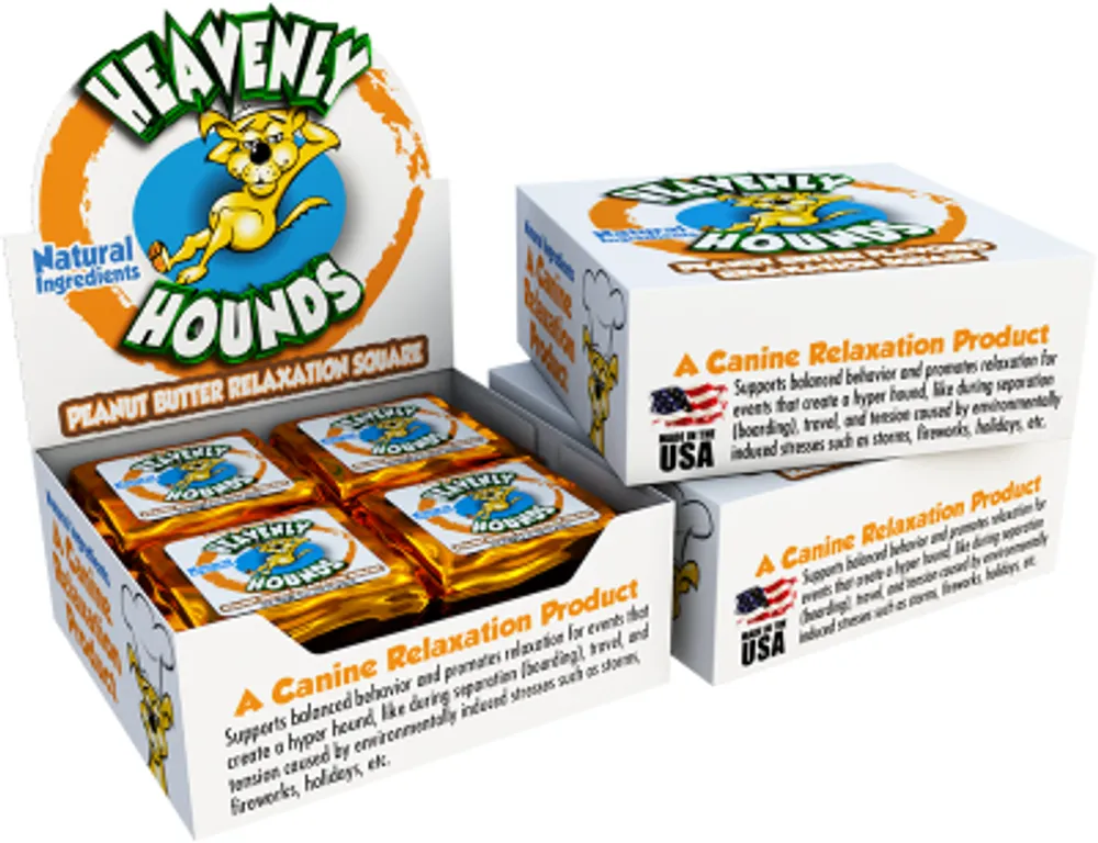 Heavenly Hounds - Calming Dog Treat - Peanut Butter Relaxation Square