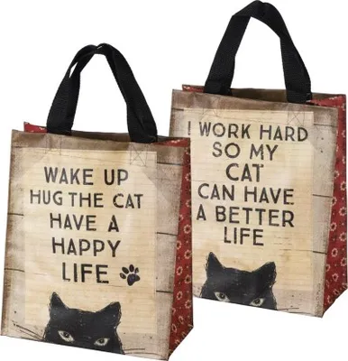 Primitives by Kathy - Daily Tote - Hug The Cat
