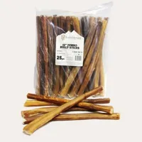 The Natural Dog Company - Dog Chew - Jumbo Bully Stick Bag - 12 inch