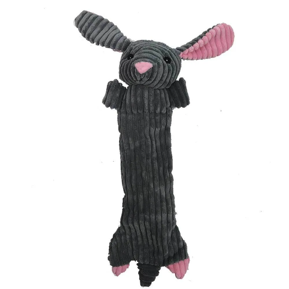 Patchwork - Dog Toy - Flat Bunny